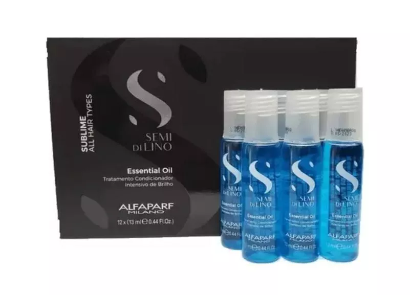 Alfaparf Semi Di Lino Sublime Essential oil 12 x 0.44 oz Blue Vials